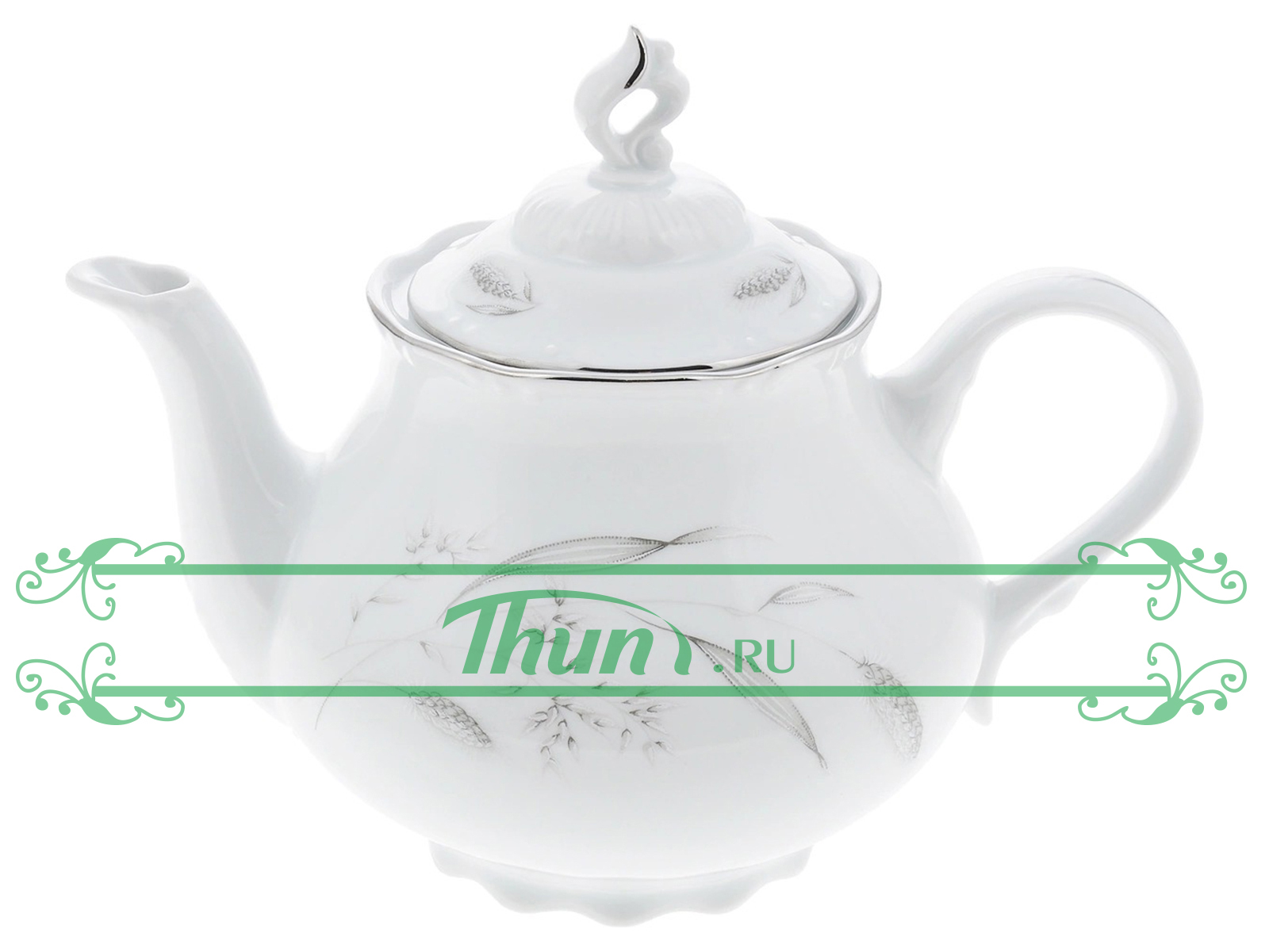 картинка Чайный сервиз Thun 1794 Constance Серебряные колосья 6 персон 17 предметов (КСТ0033) от интернет-магазина Thun